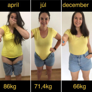 Hogyan fogyott le Zuzana húsz kilót, nem egészen egy év alatt